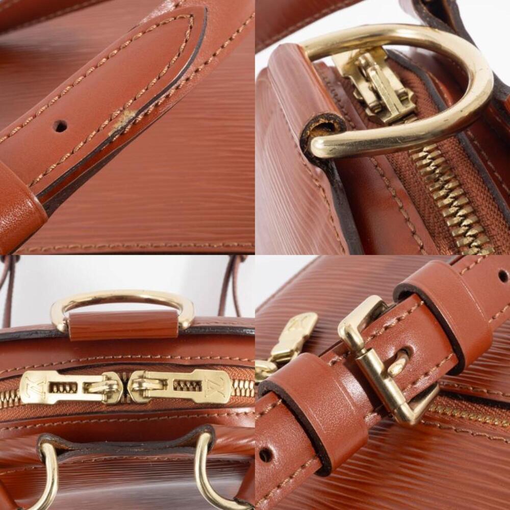 LOUIS VUITTON Brown Leather Backpack - Picture 16 of 16